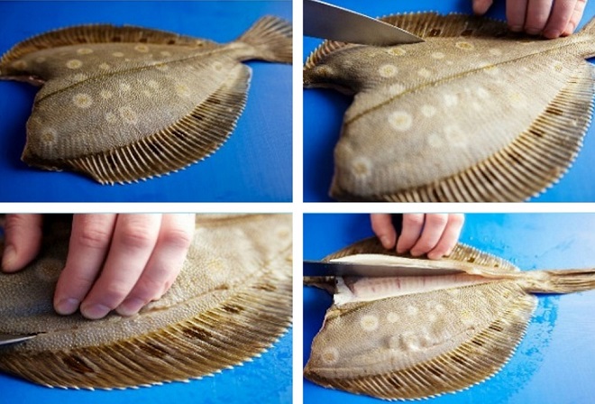 Как почистить рыбу целиком и удалить плавники и голову